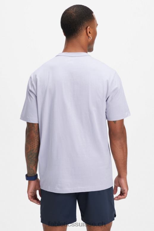Hommes le tee-shirt r&r B0B6R3556 brume lilas shreddin et ridin Fabletics
