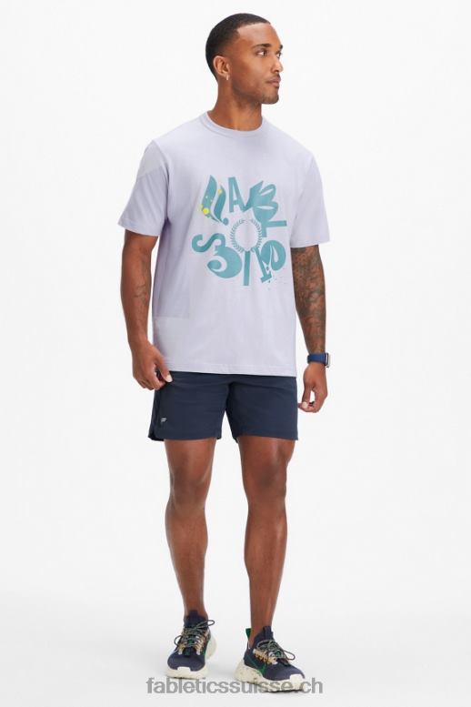 Hommes le tee-shirt r&r B0B6R3556 brume lilas shreddin et ridin Fabletics