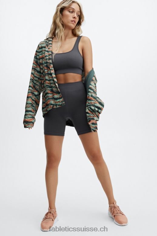 Hommes la seule veste d\'entraîneur B0B6R3645 grand camouflage de tigre Fabletics