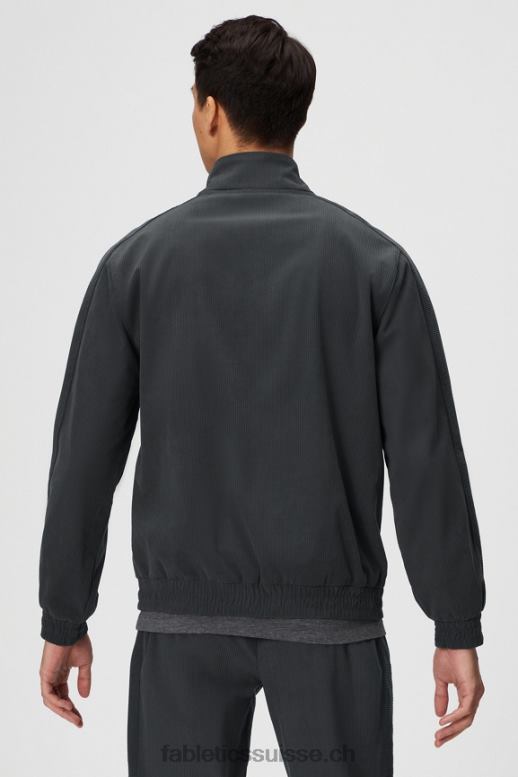 Hommes la veste club cord 1/4 zip B0B6R3636 onyx Fabletics