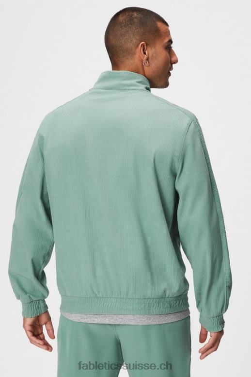 Hommes la veste club cord 1/4 zip B0B6R3638 thym gris Fabletics