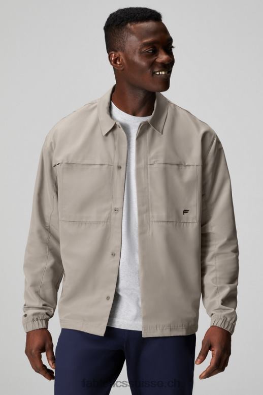 Hommes la veste d'avant-poste B0B6R3633 kaki brutaliste Fabletics