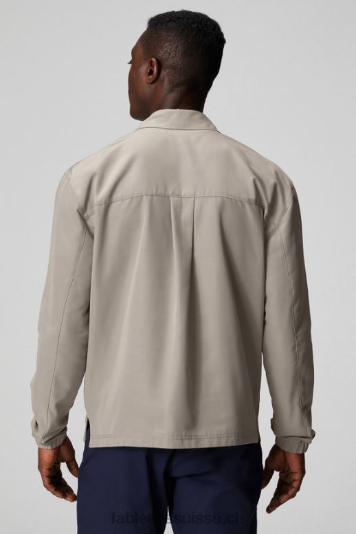 Hommes la veste d\'avant-poste B0B6R3633 kaki brutaliste Fabletics