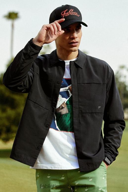 Hommes la veste d'avant-poste B0B6R3634 noir Fabletics