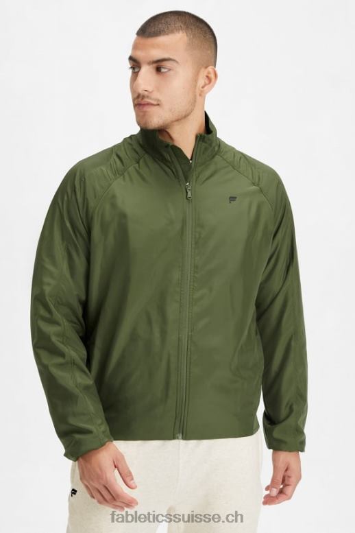 Hommes la veste d'intervalle B0B6R3641 mousse noire Fabletics